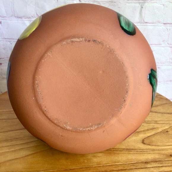 Vintage Hand Painted Pottery Mexican Water Jug with Cup - Picture 10 of 10